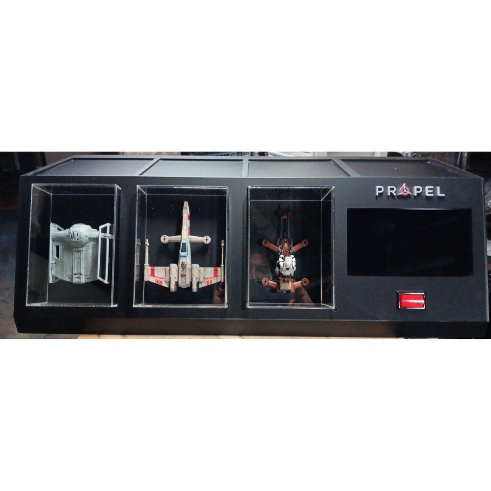 Propel Star Wars T-65 X-Wing Battle/Advance x1/74Z Speeder Bike Display Case